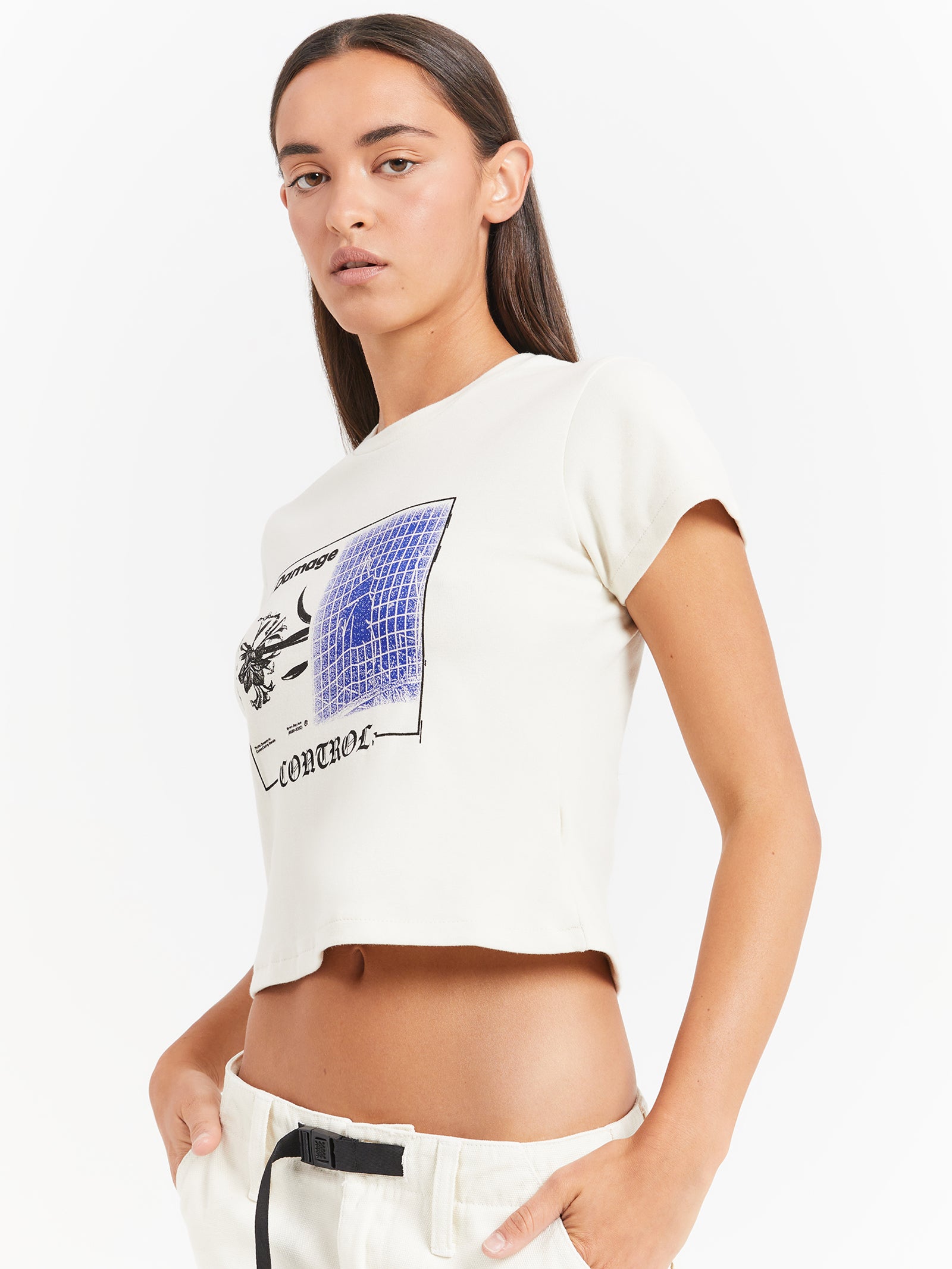 Damage Control Mini T-Shirt in Heritage White