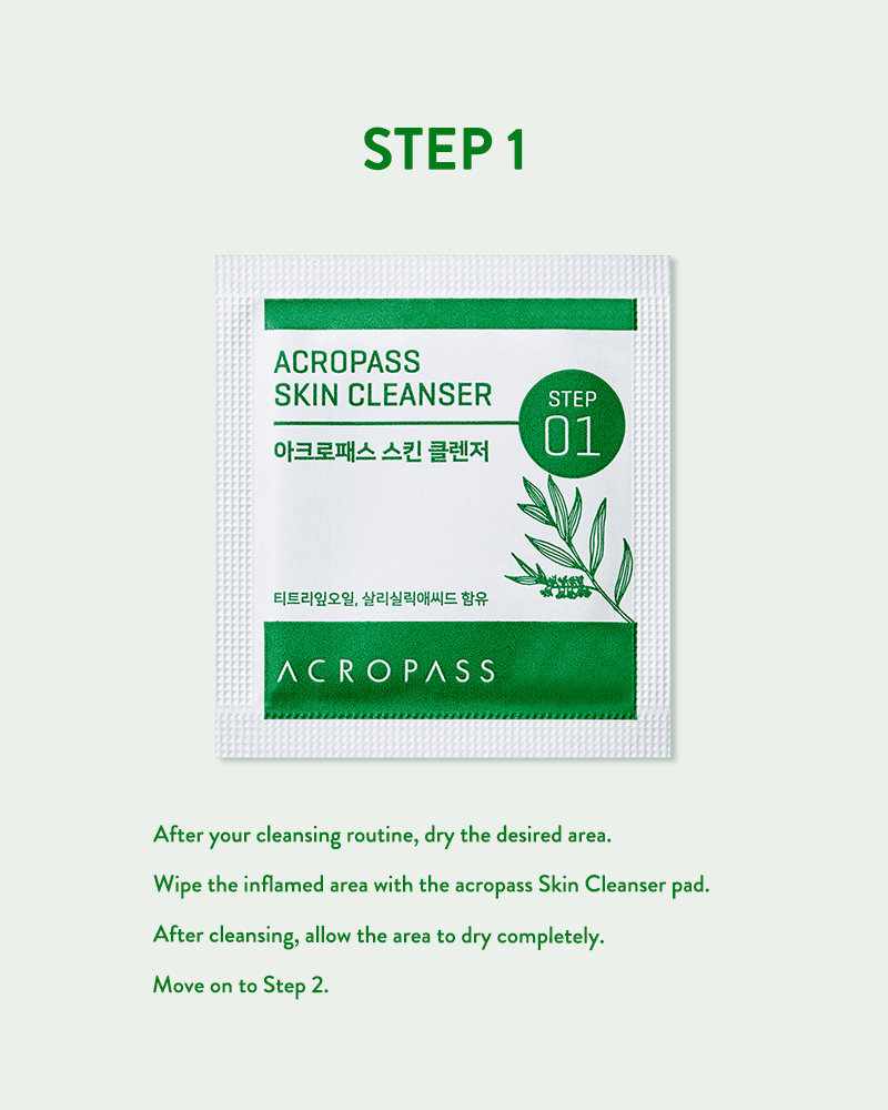 ACROPASS Trouble Cure (6 Skin Cleanser   6 Microdart Patches)