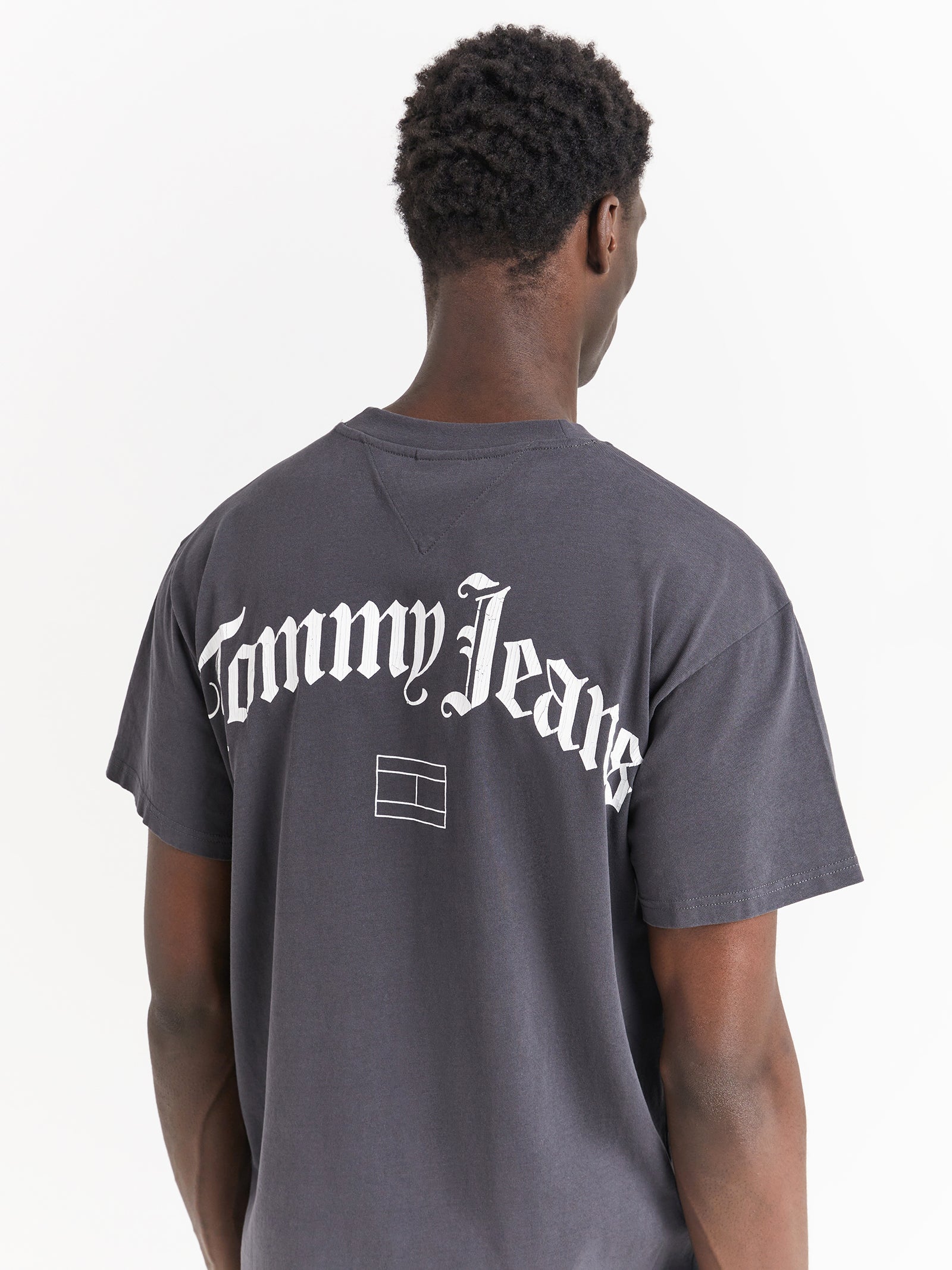 Back Logo Relaxed Fit T-Shirt in New Charcoal