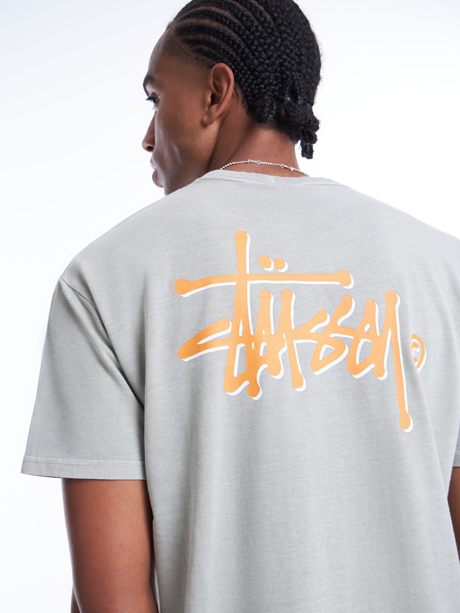 Pigment Heavyweight Shadow Graffitti T-Shirt in Stone