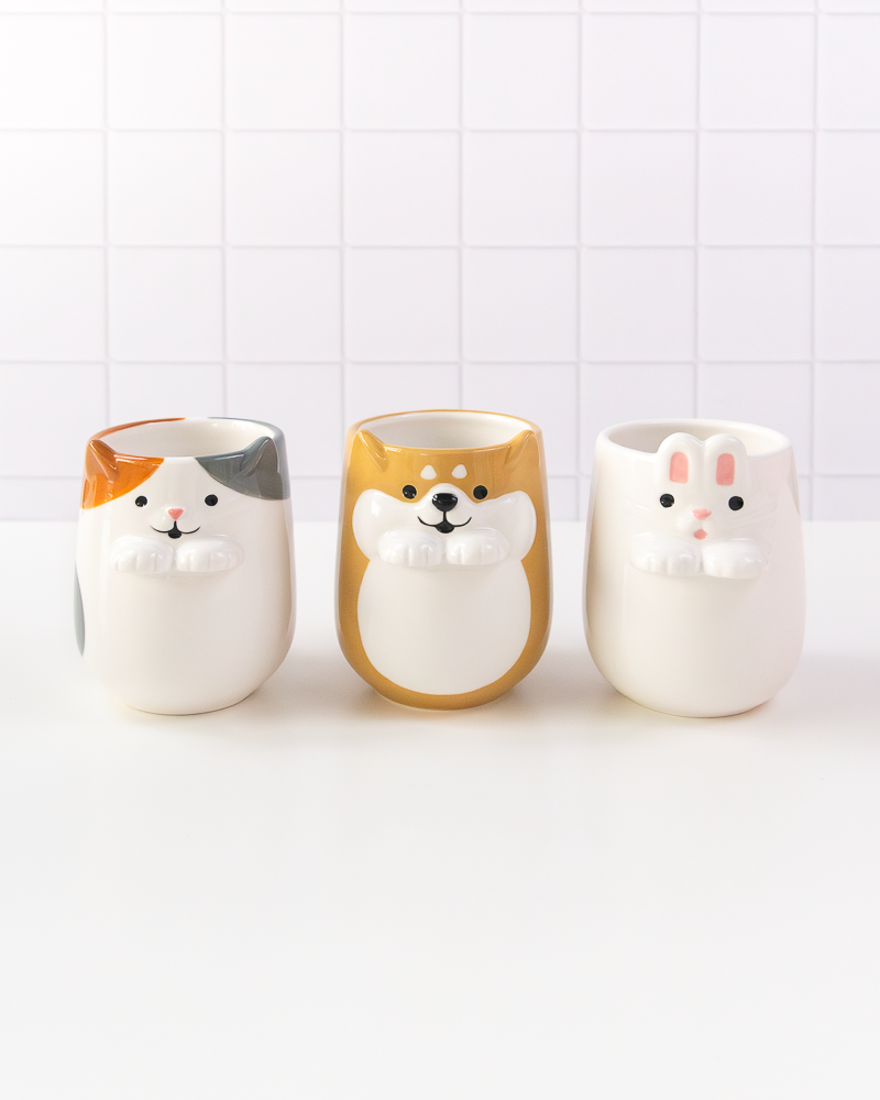 Ceramic Animals with Paws Tea Cup