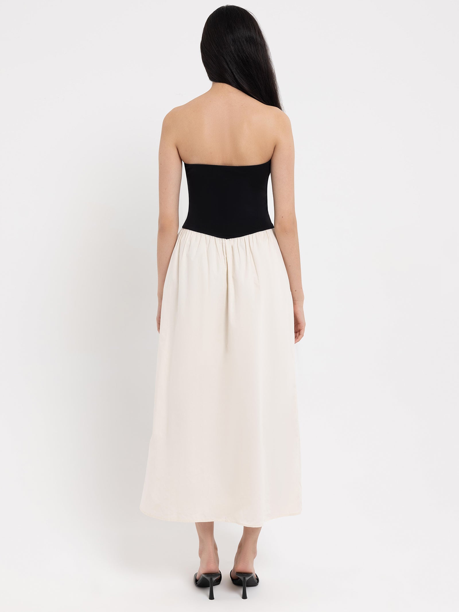 Yasmin Contrast Midi Dress