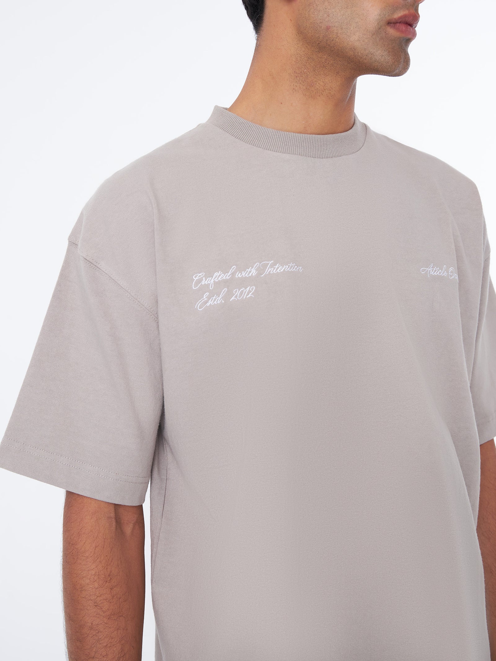 Crafted Logo Tee - Steel