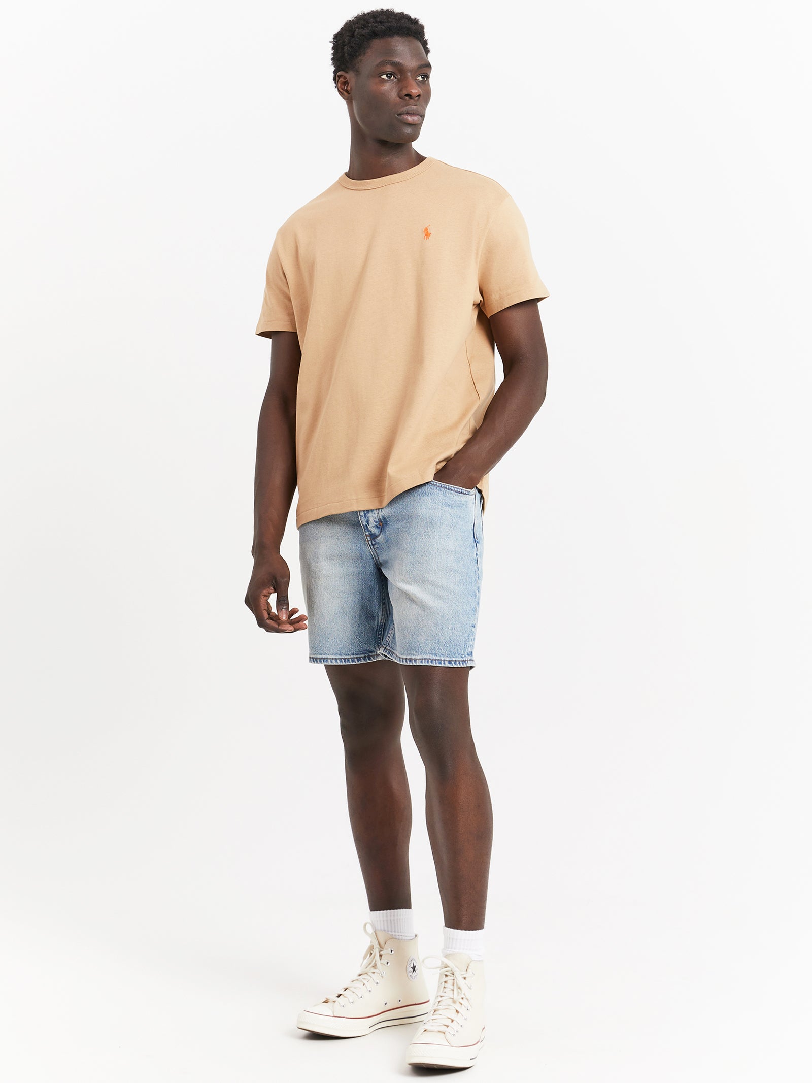 Heavyweight Jersey T-Shirt in Classic Camel