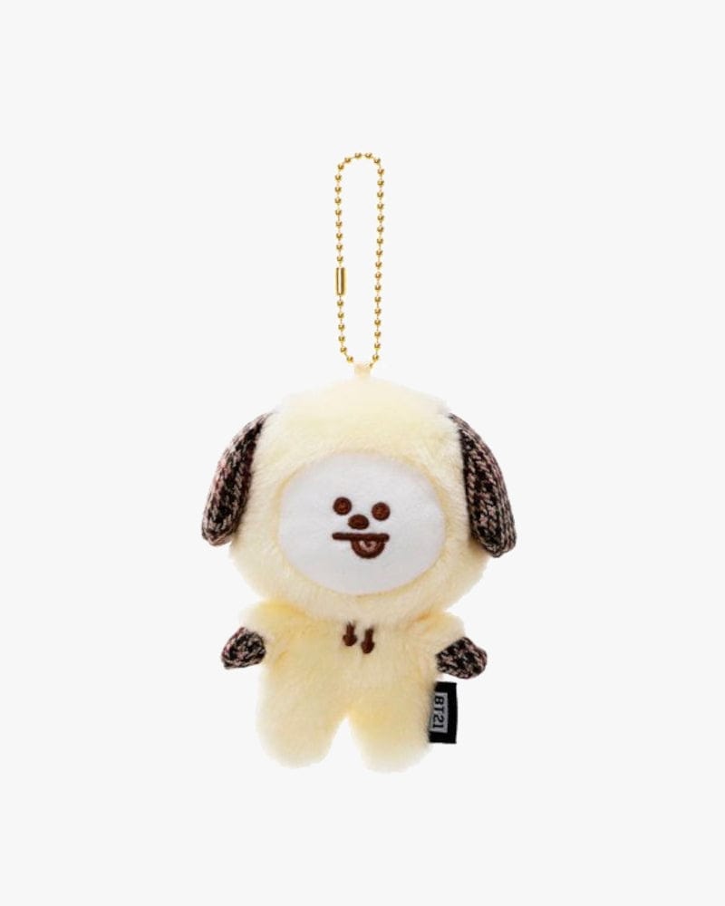 BT21 CHIMMY Glen Check Plush Bag Charm