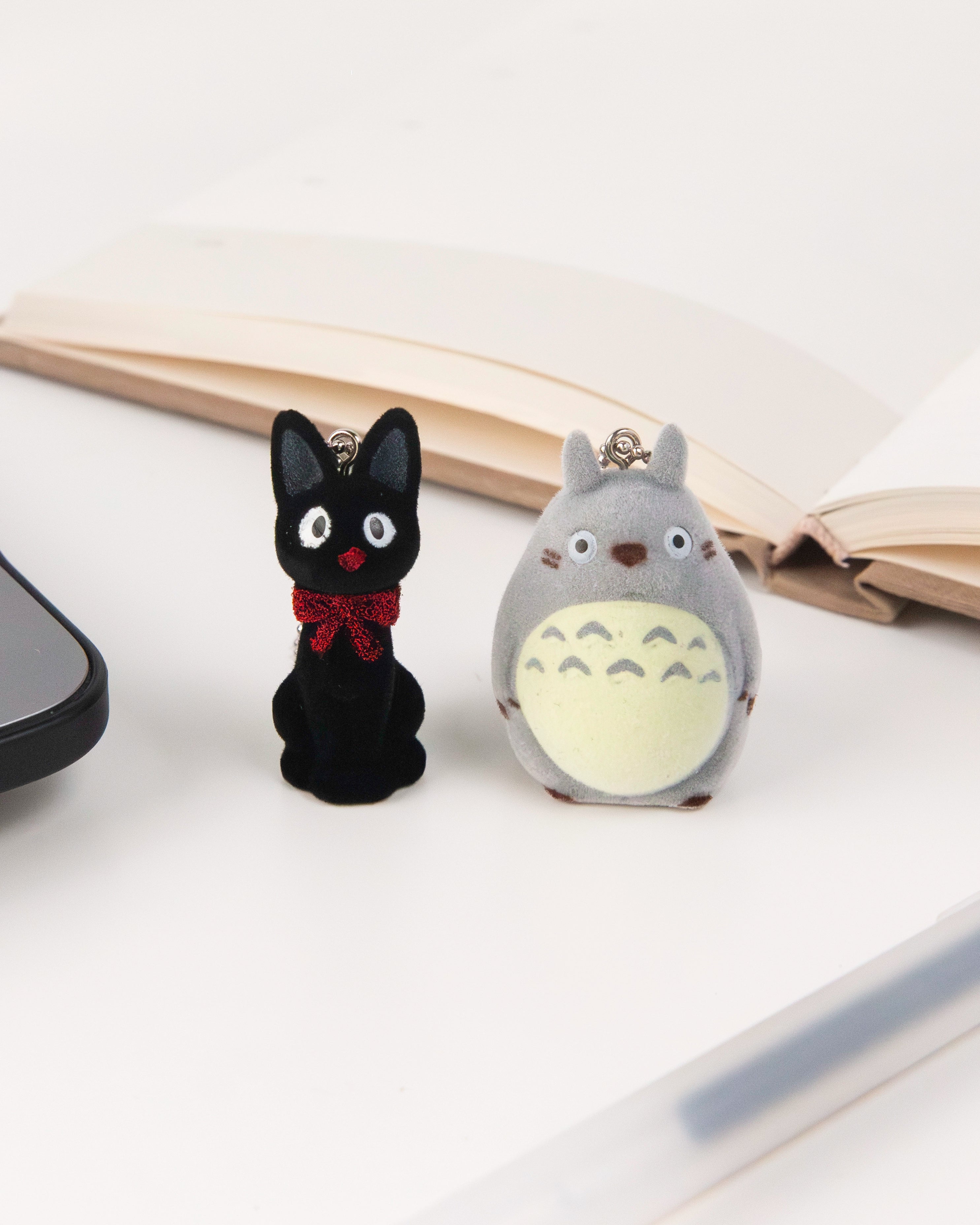 Sekiguchi Studio Ghibli Characters Flocking Keychain