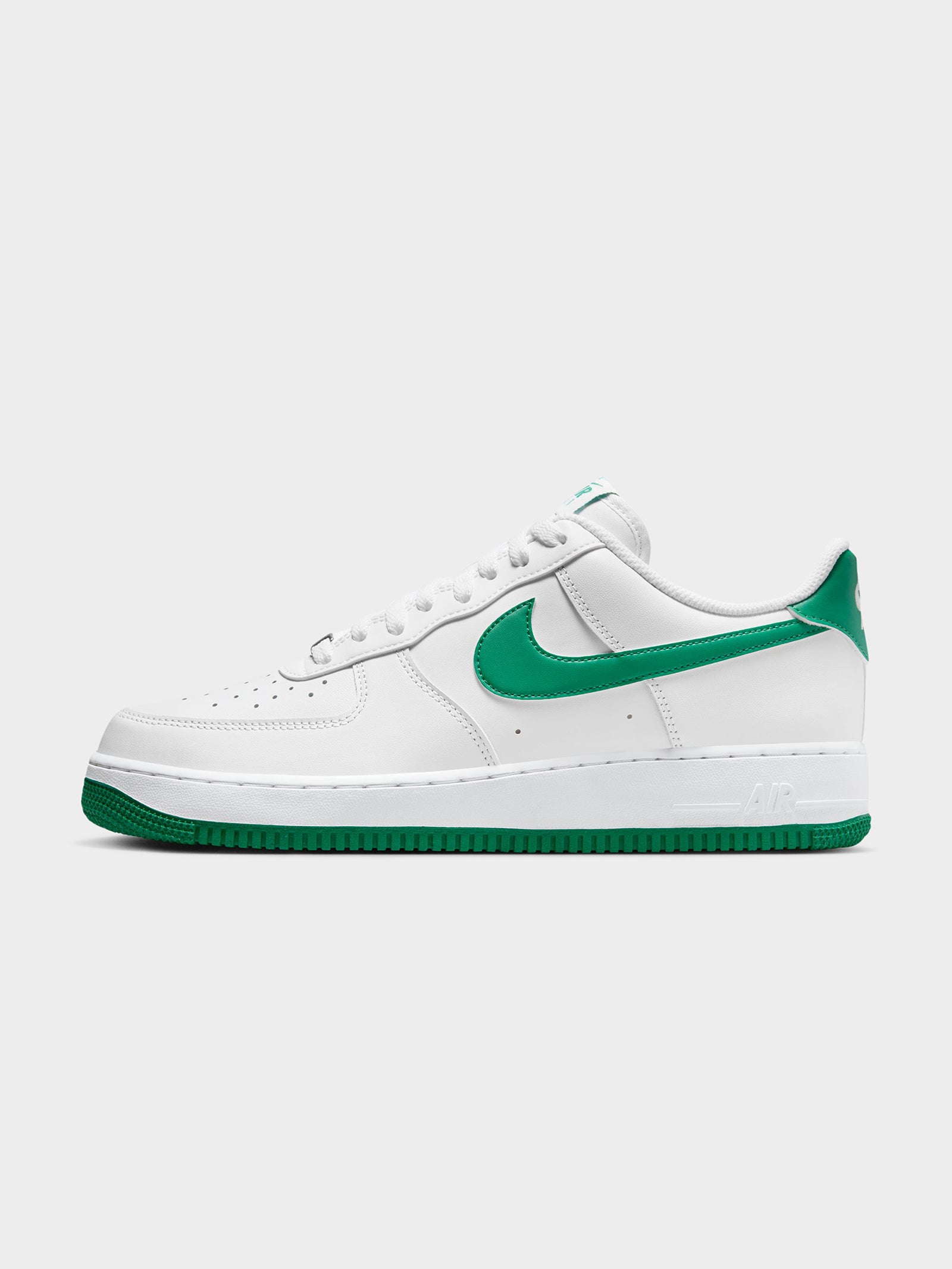 Mens Air Force 1 Low Sneakers in White & Malachite