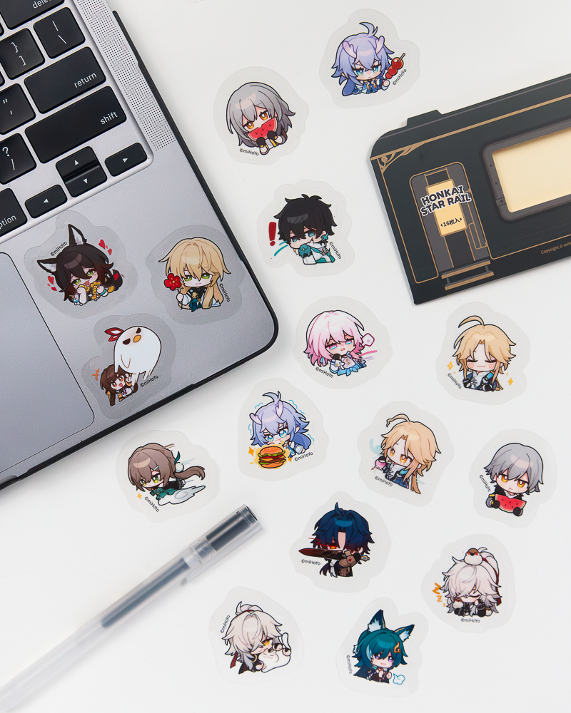 Honkai: Star Rail Pom-Pom Gallery Series Chibi Sticker Pack