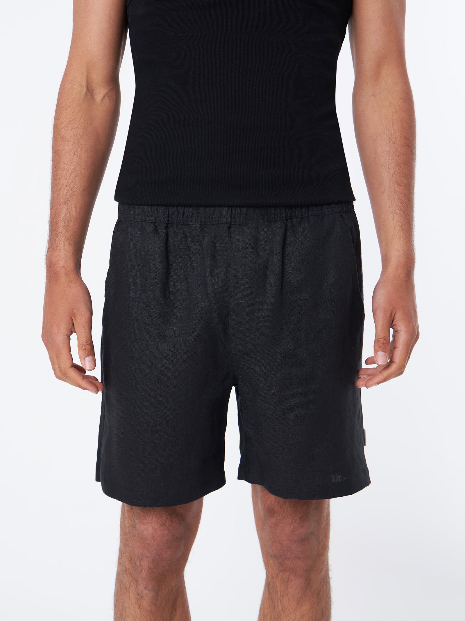 Luca Linen Short In Black