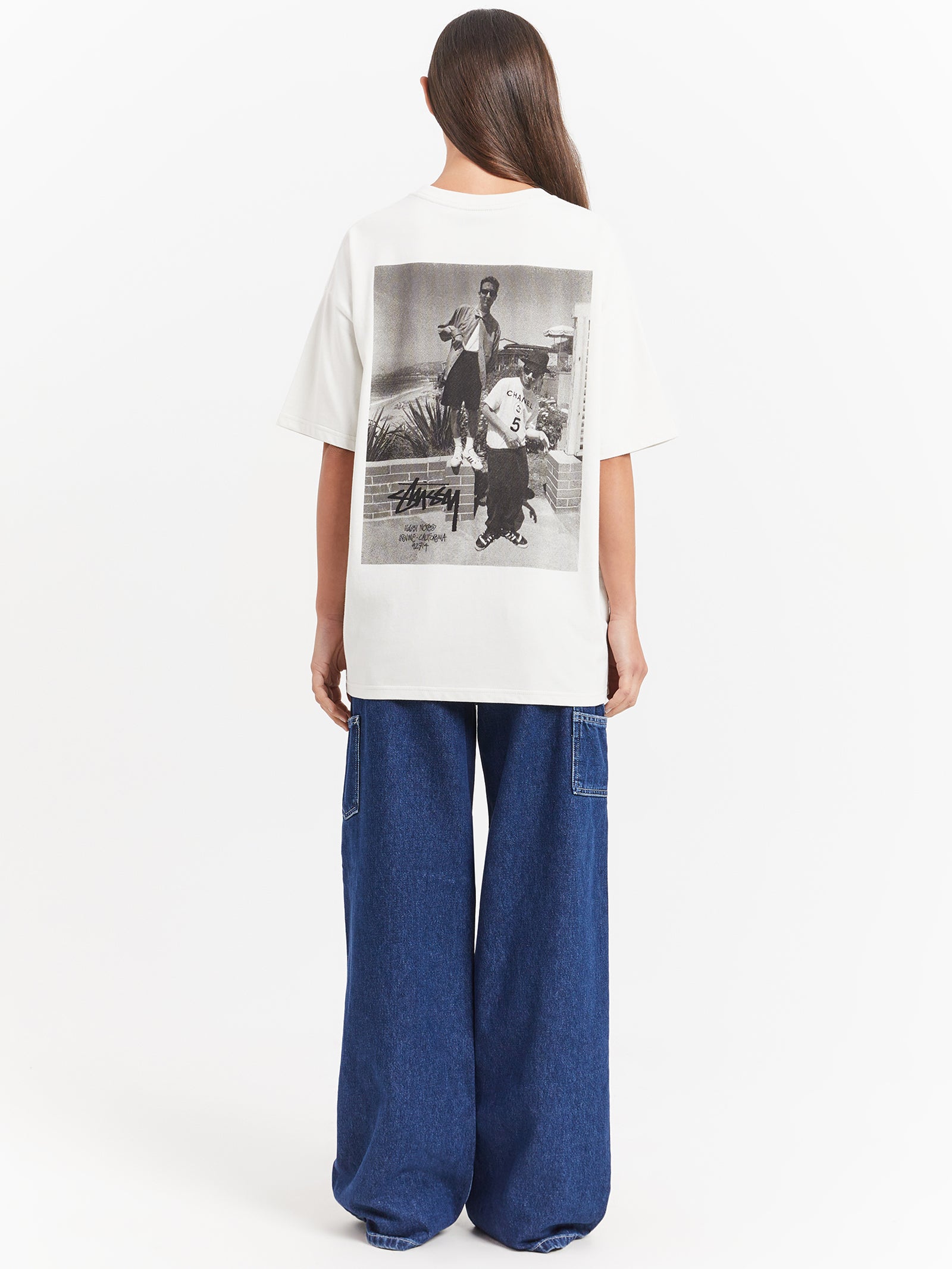 Chanel 5 Heavyweight Relaxed T-Shirt in Winter White