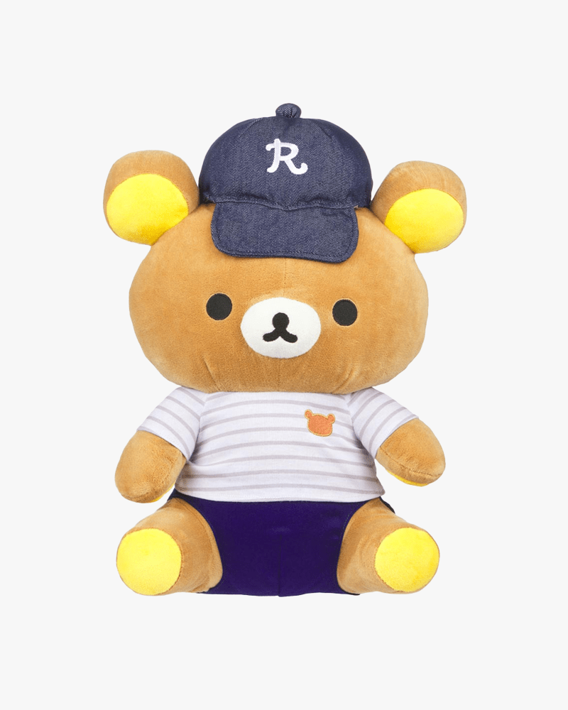 San-X Rilakkuma in Shirt and Baseball Hat 15 Plush