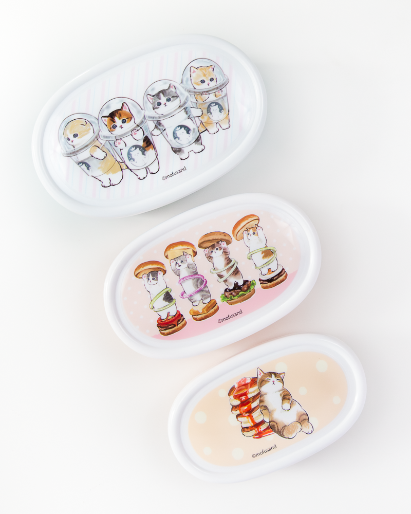 Mofusand 3-Piece Nesting Bento Box