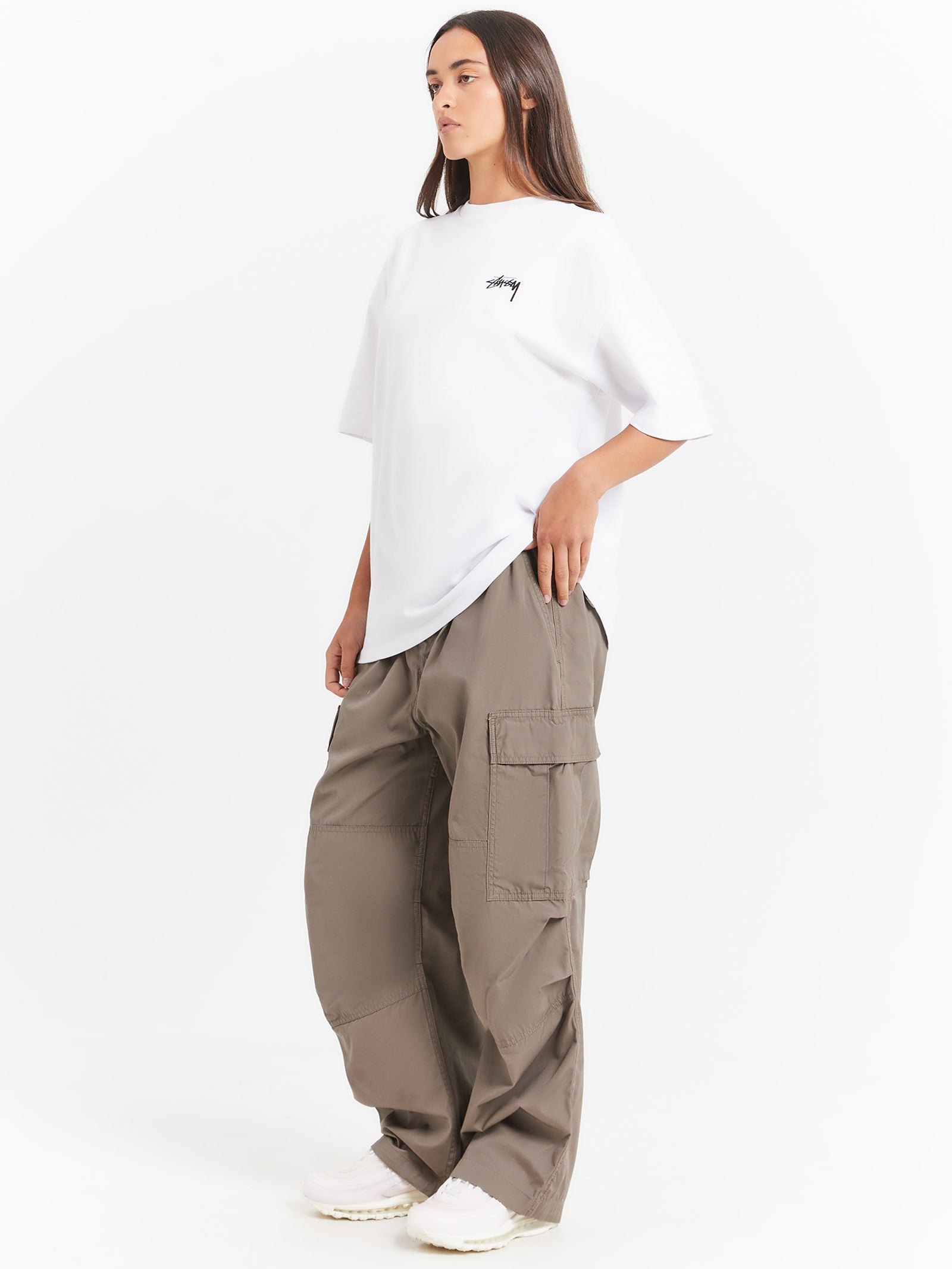 Jet Baggy Cargo Pants in Barista Brown