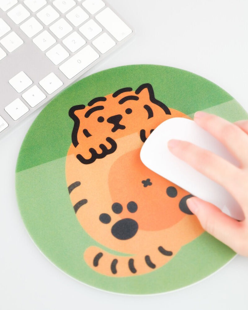 MUZIKTIGER Peekaboo Tiger PVC Mouse Pad