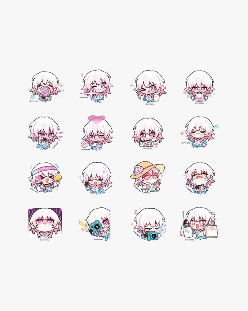 Honkai: Star Rail Pom-Pom Gallery Series Chibi Sticker Pack