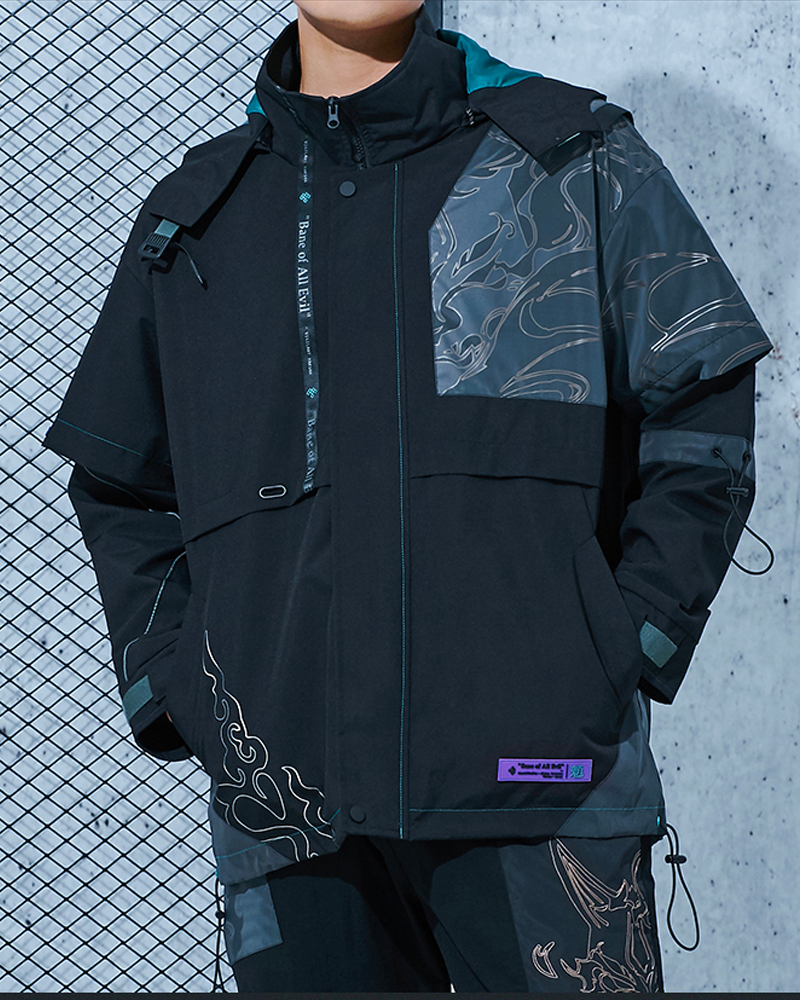 Genshin Impact Xiao Bane of All Evil Series Windbreaker