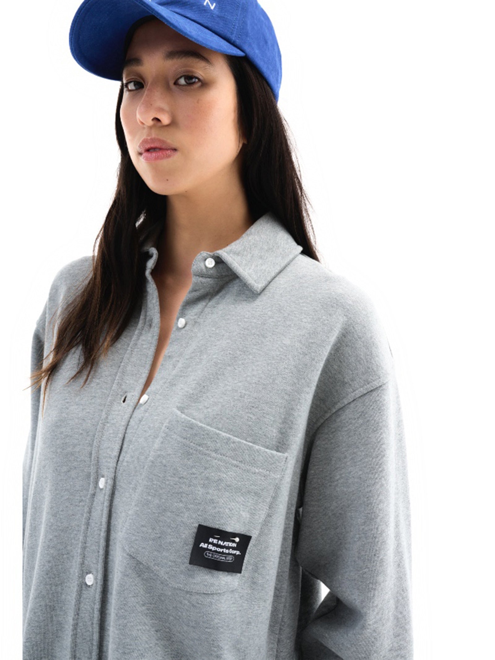 Lonestar Long Sleeve Shirt in Grey Marle