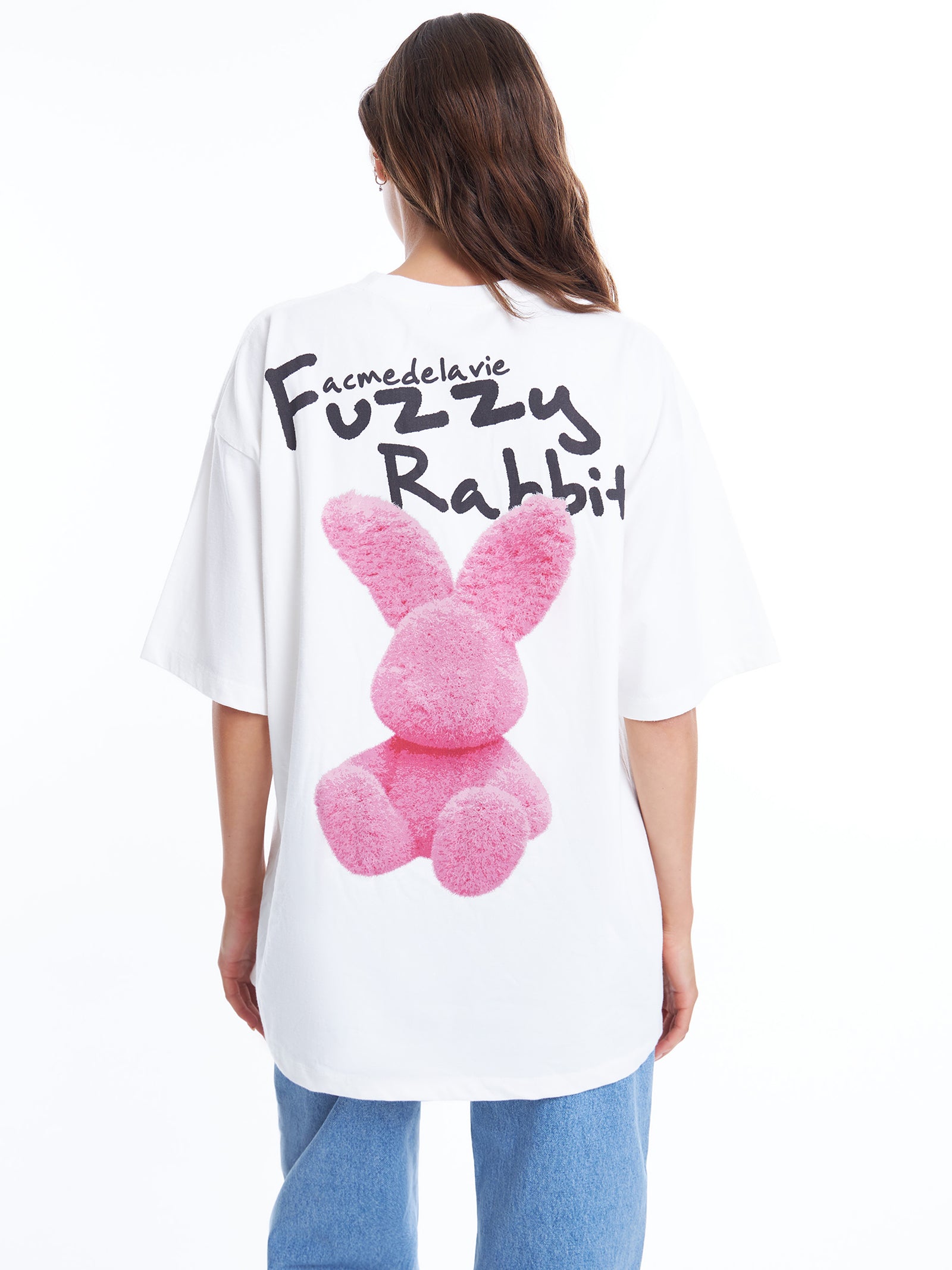 Doodle Fuzzy Rabbit Tee