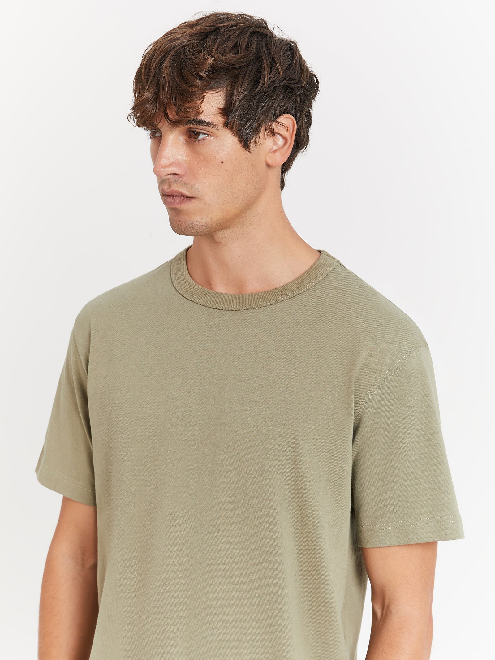 Heavyweight Crew T-Shirt in Basil