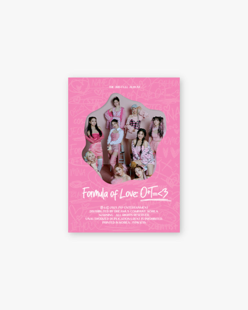 TWICE - 3rd Album [FORMULA OF LOVE: O T=<3] (4 VERSIONS)