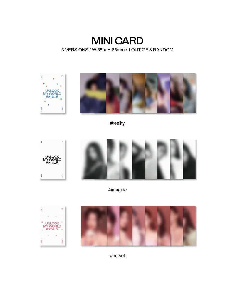 fromis_9 - UNLOCK MY WORLD (1ST ALBUM) (3 VERSIONS)