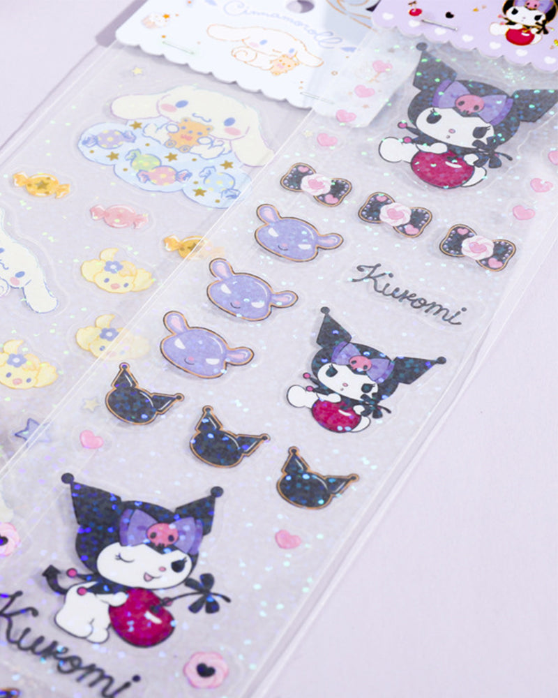 Sanrio Characters Wonderful Time Glitter Sticker Sheet