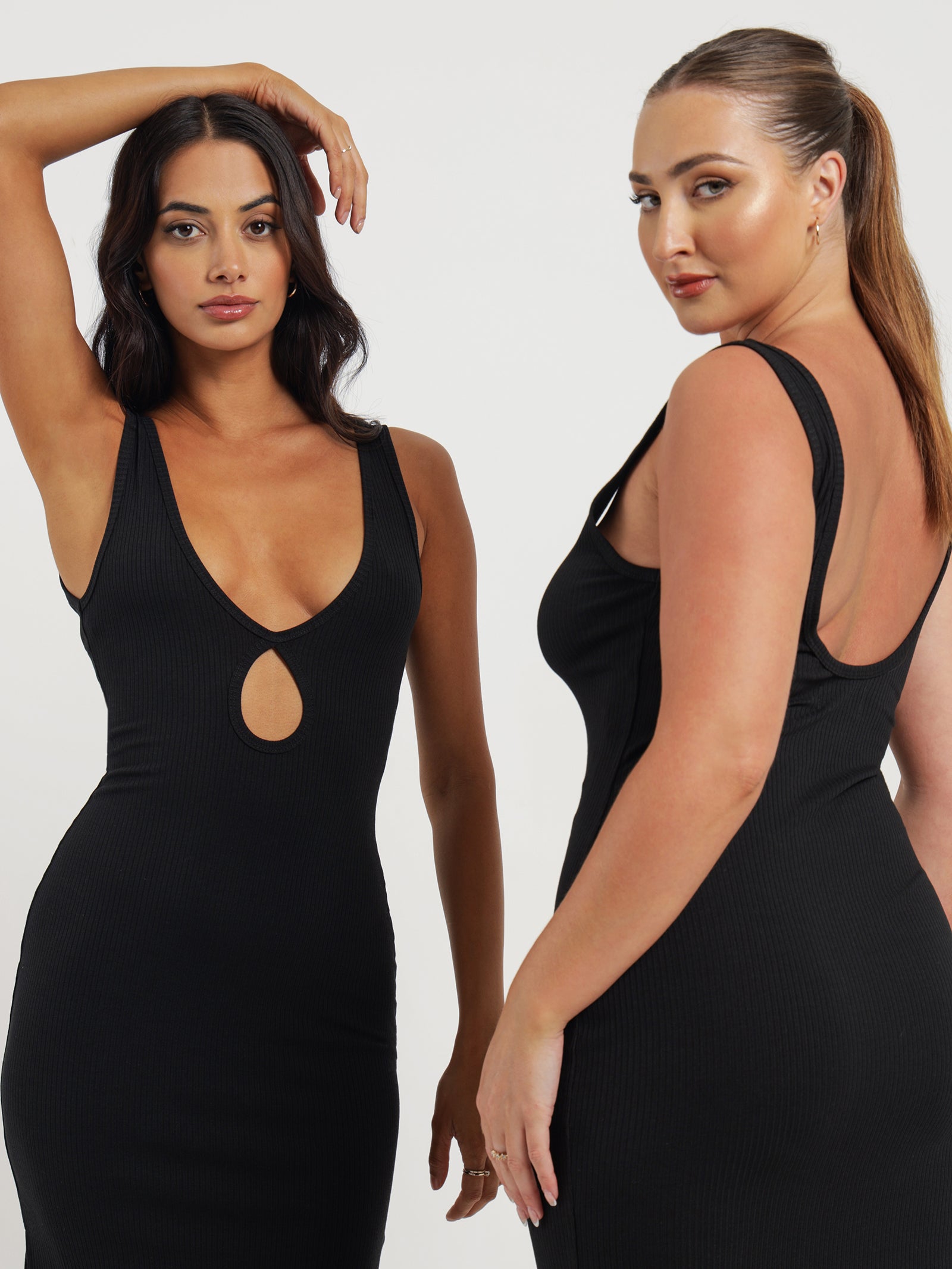 Casalia Midi Dress in Black