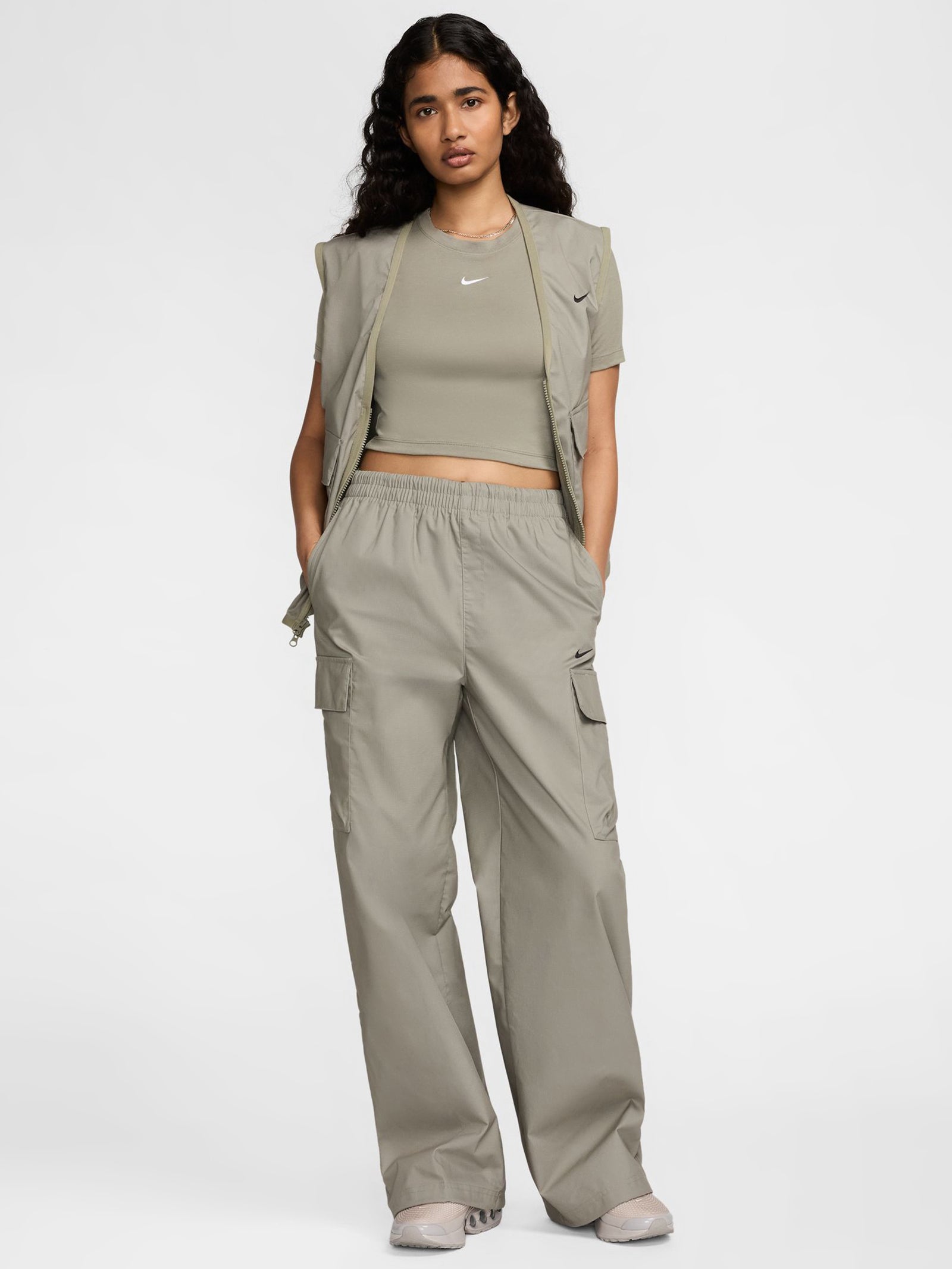 Mid-Rise Cargo Pants