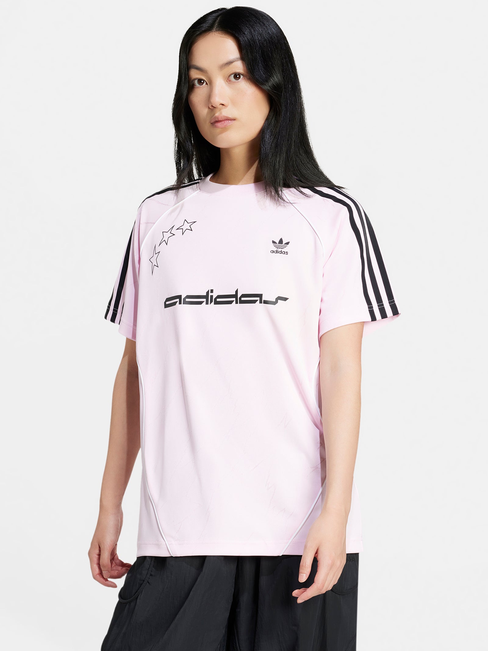 Short Sleeve Jersey T-Shirt in Clear Pink