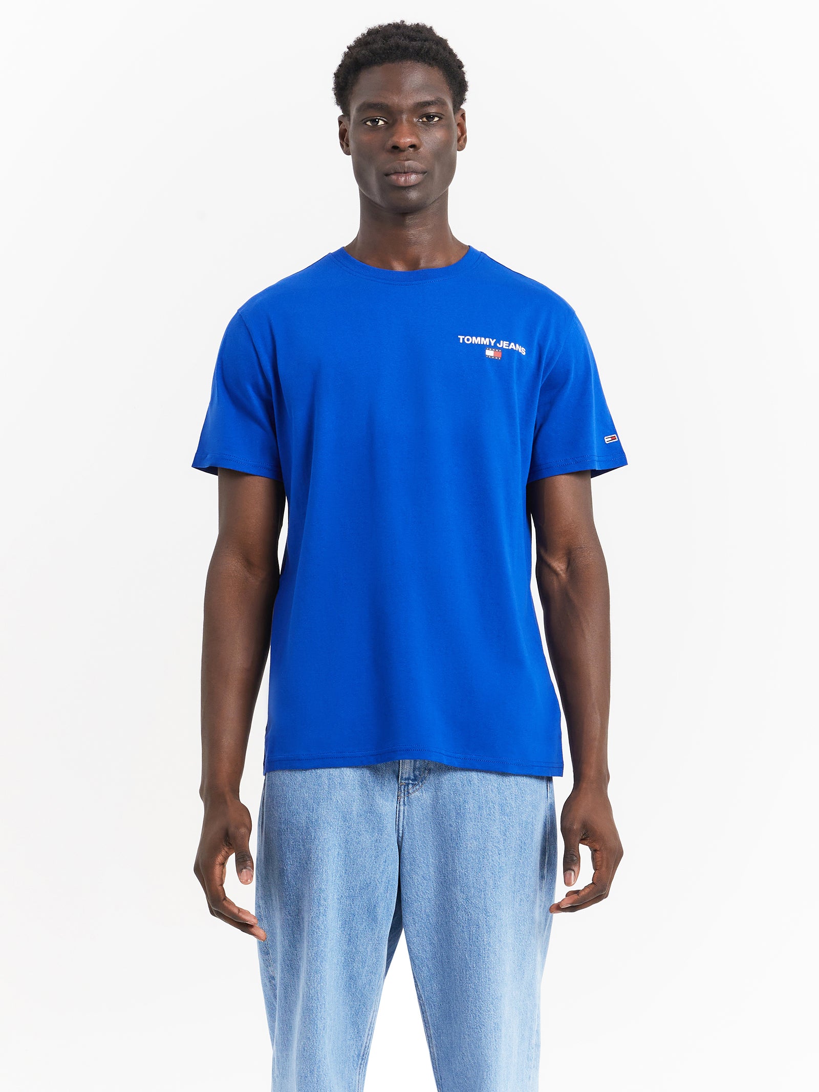 Classic Linear Back Print T-Shirt in Ultra Blue