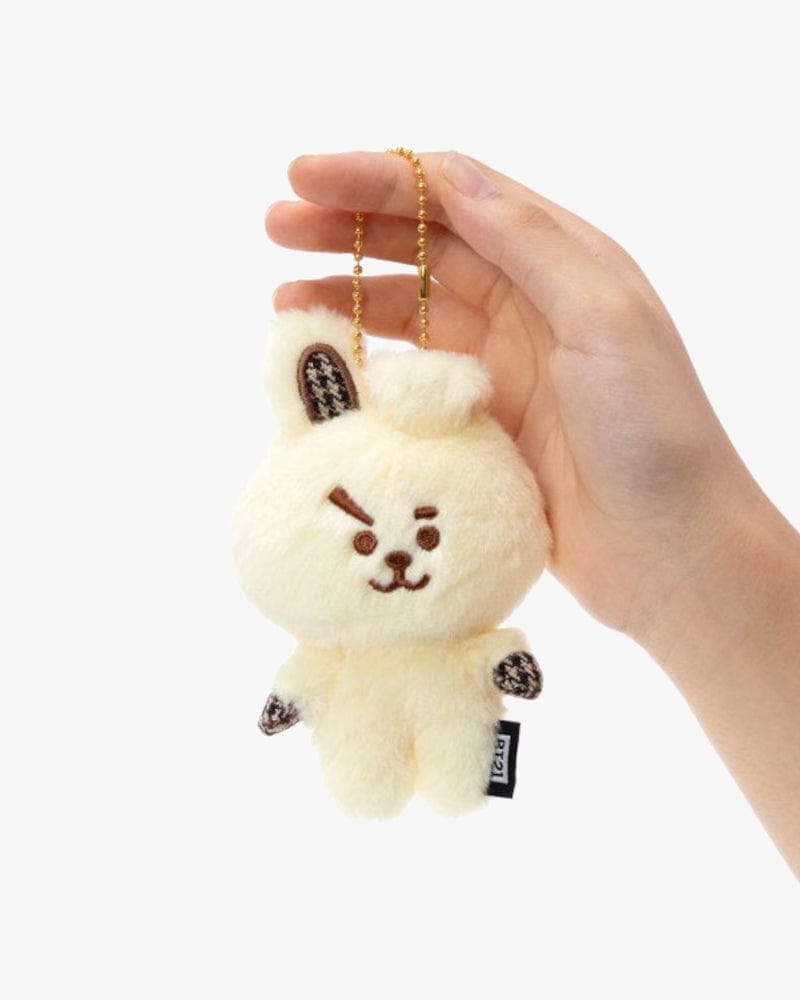 BT21 COOKY Glen Check Plush Bag Charm