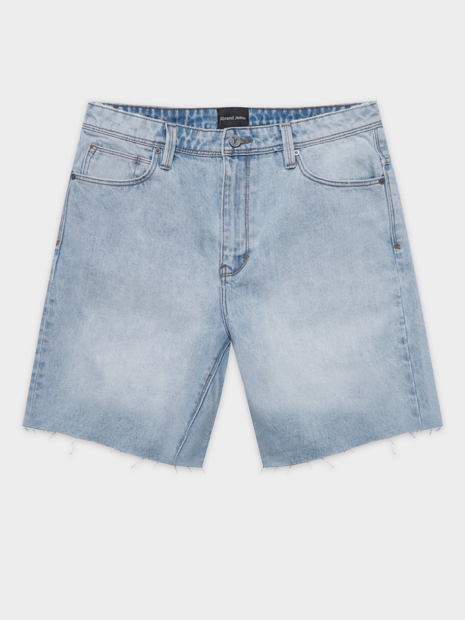 A 90s Straight Shorts in Ice Blue