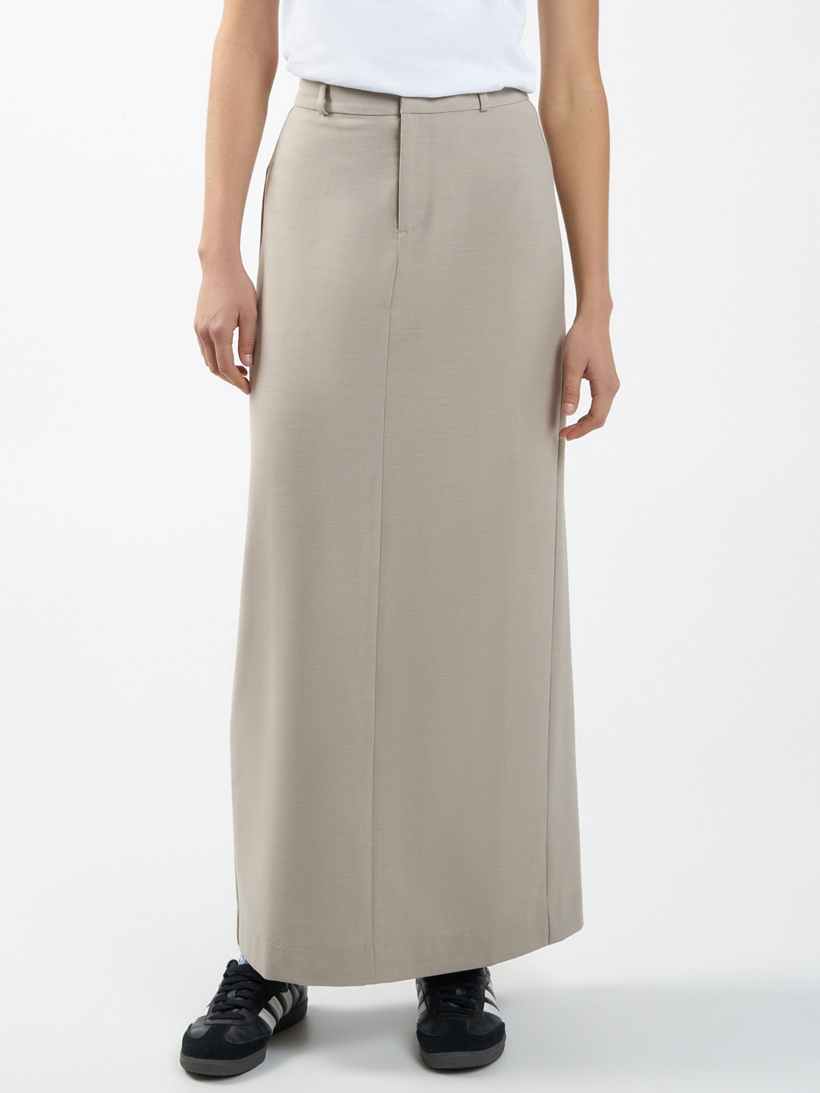 Column Suiting Skirt