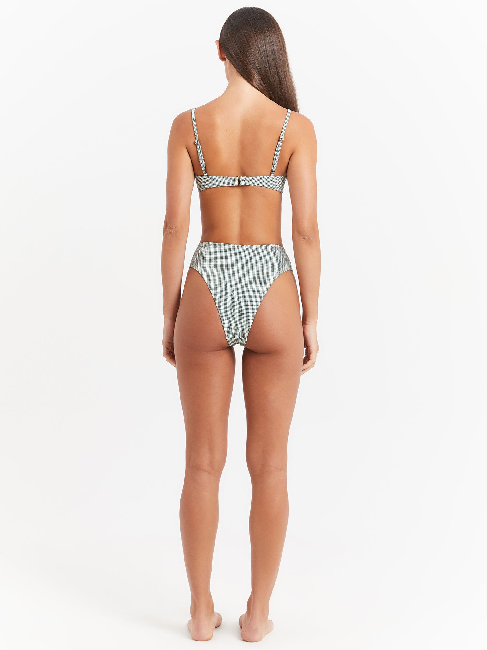 Levitation 90s High Cut Bikini Briefs in Pistachio