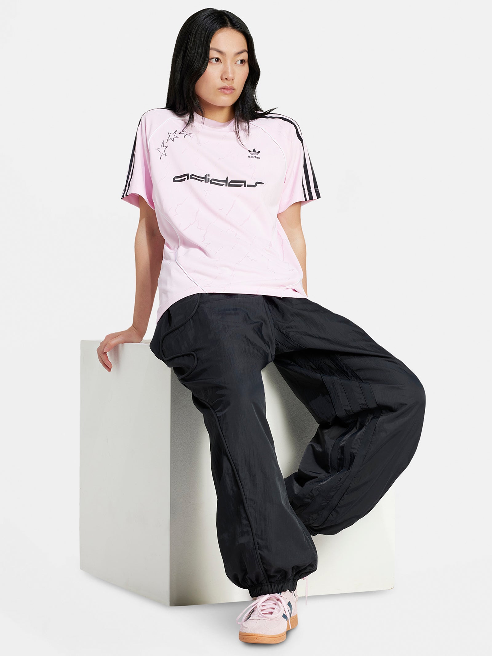 Short Sleeve Jersey T-Shirt in Clear Pink