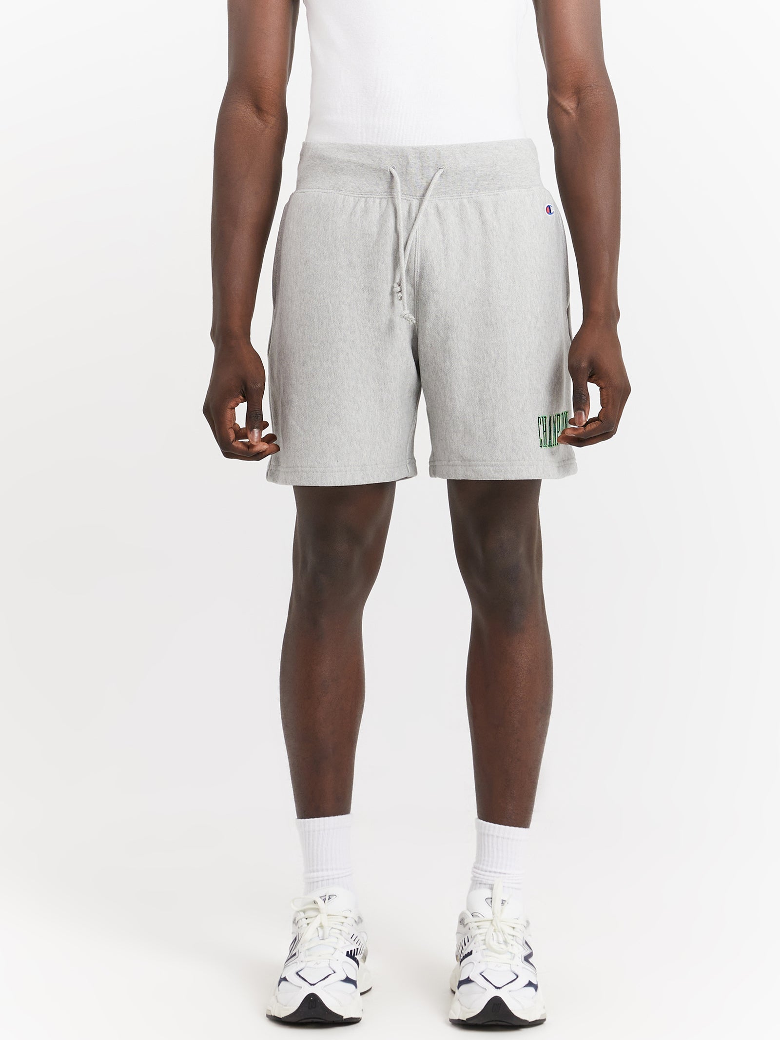 Reverse Weave Terry Shorts in Oxford Heather Grey