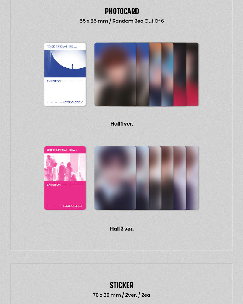 YOOK SUNGJAE (BTOB) - 1ST SINGLE ALBUM [EXHIBITION Look Closely] (POCA Ver.) (2 Versions)