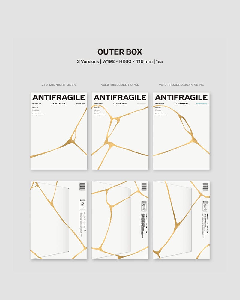 LE SSERAFIM - ANTIFRAGILE (2ND Mini Album) (3 Versions)