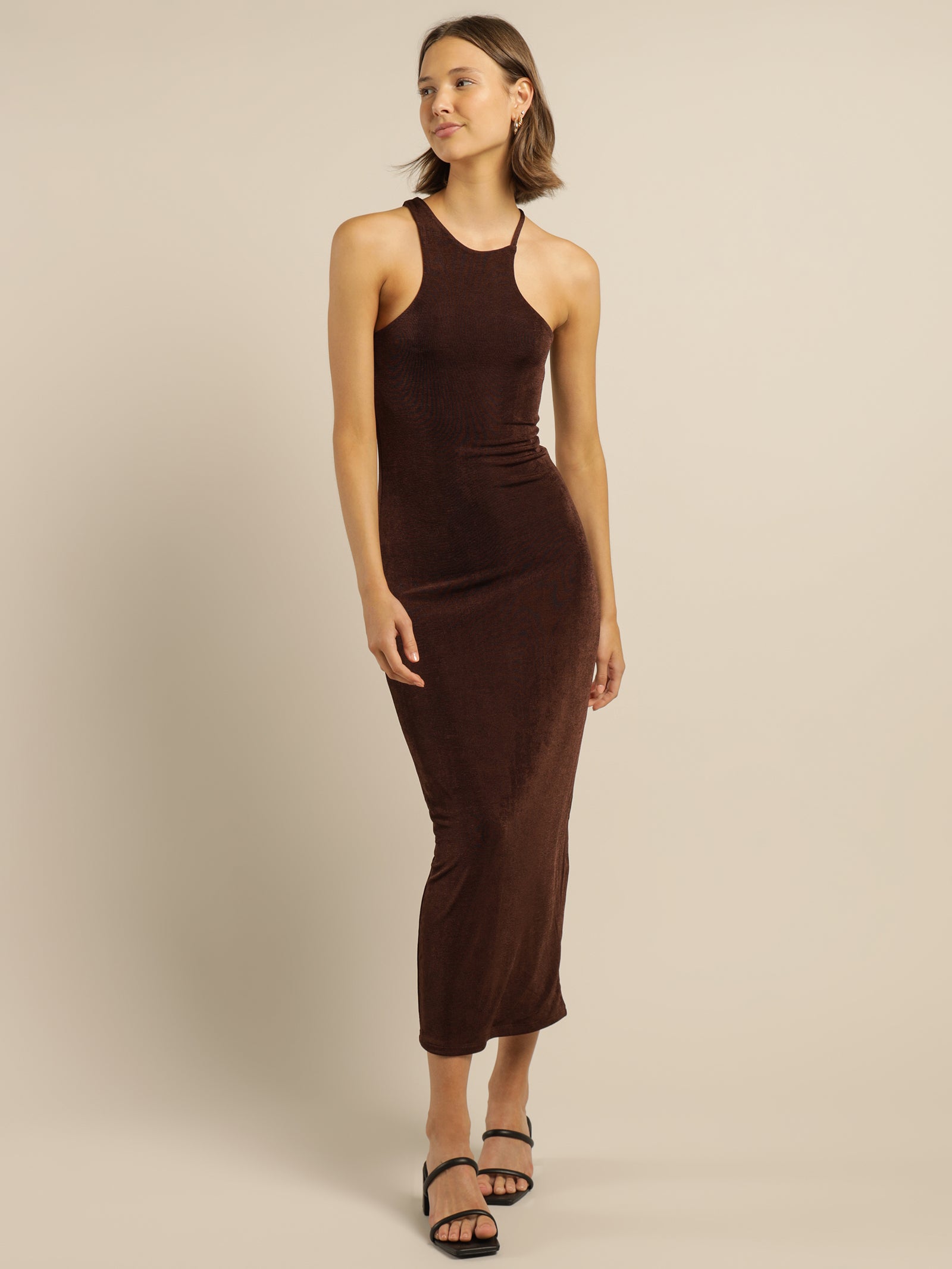 Amal Maxi Dress in Carob