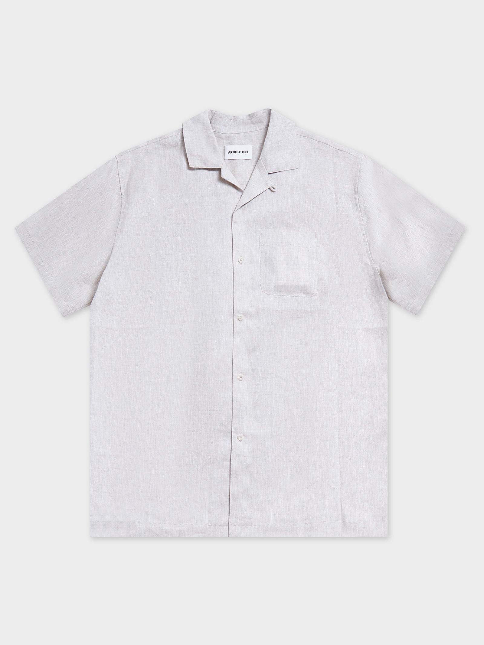 Luca Linen Resort Shirt - Natural