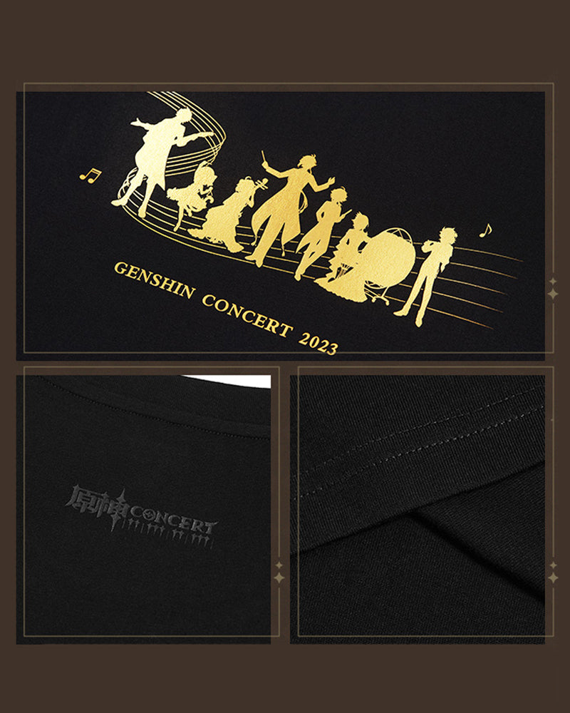 Genshin Impact Melodies of an Endless Journey Gold Stamp T-Shirt