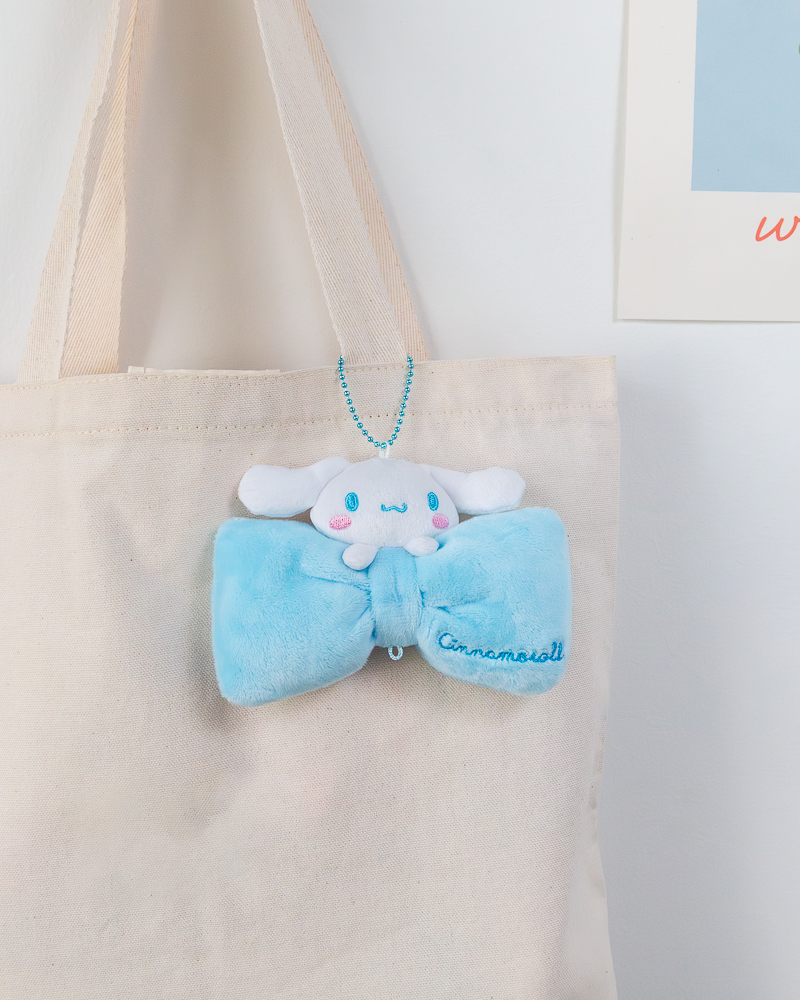 Sanrio Bowtie Plush Charm Keyring