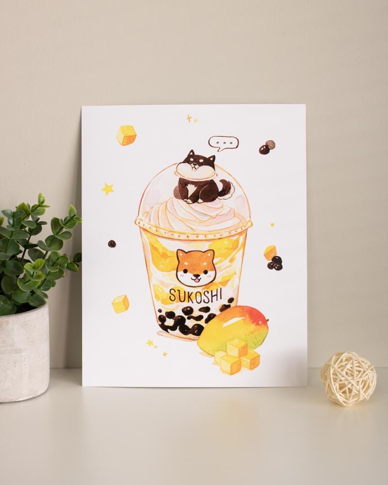 SUKOSHI x Penelope Mango Boba Print