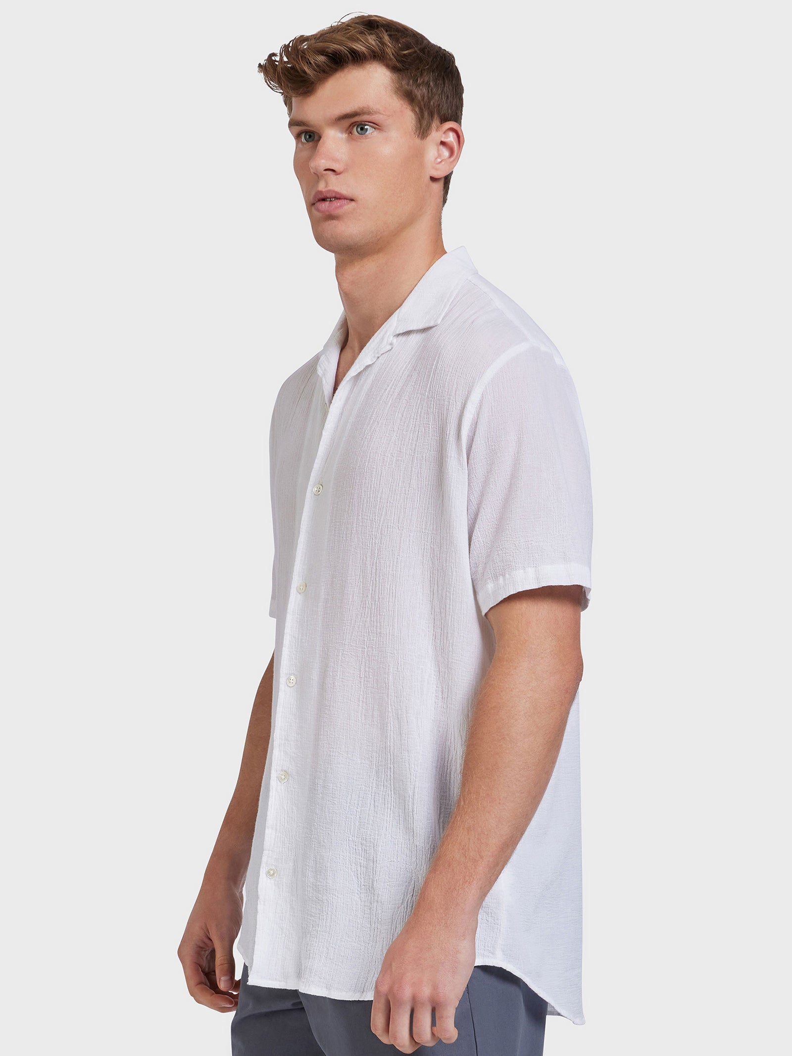 Bedford Short Sleeve Shirt in White