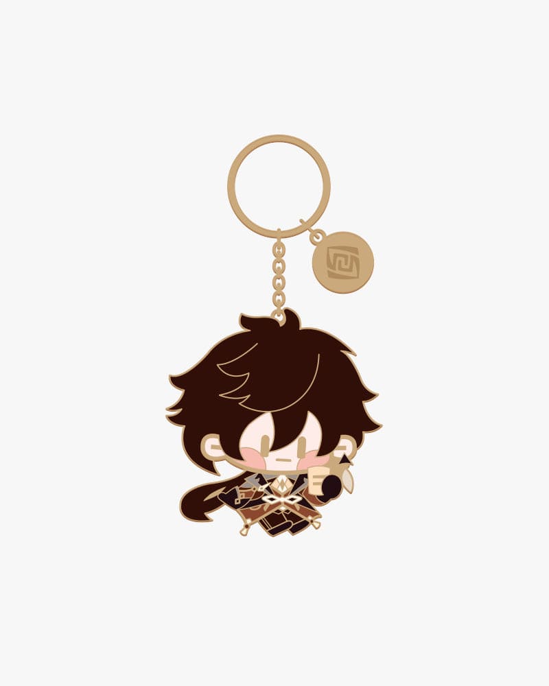 Genshin Impact Chibi Character Metal Keychain