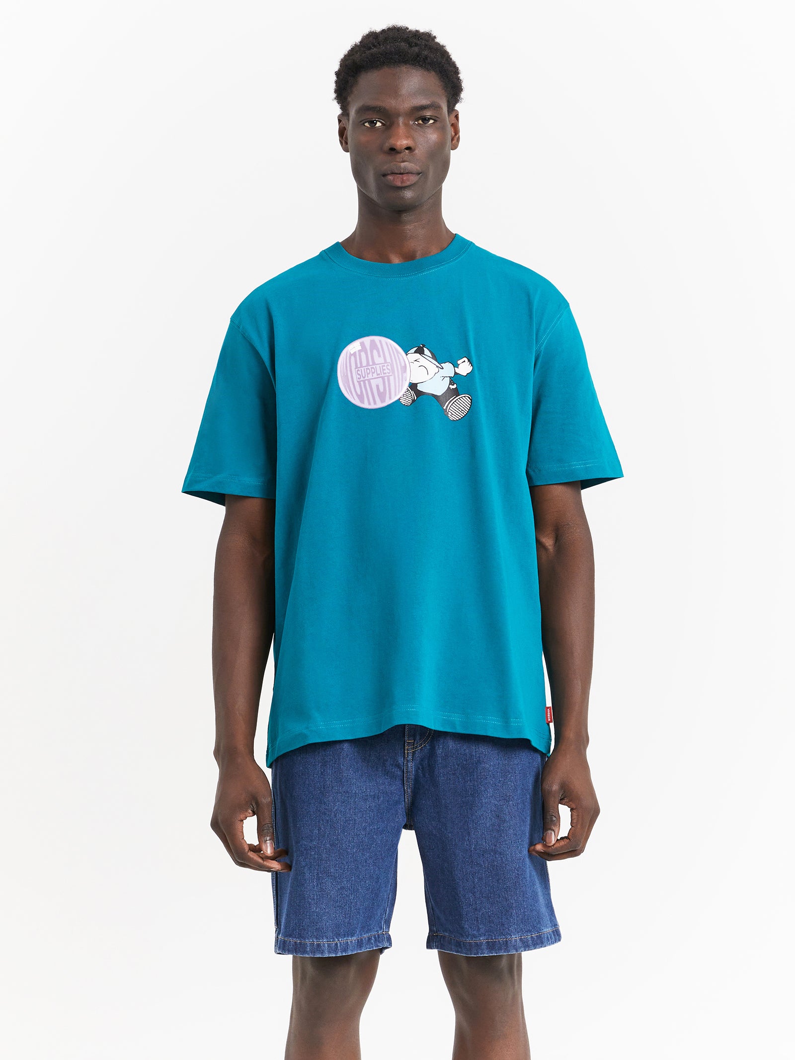 Bubble Trouble T-Shirt in Deep Lake Blue