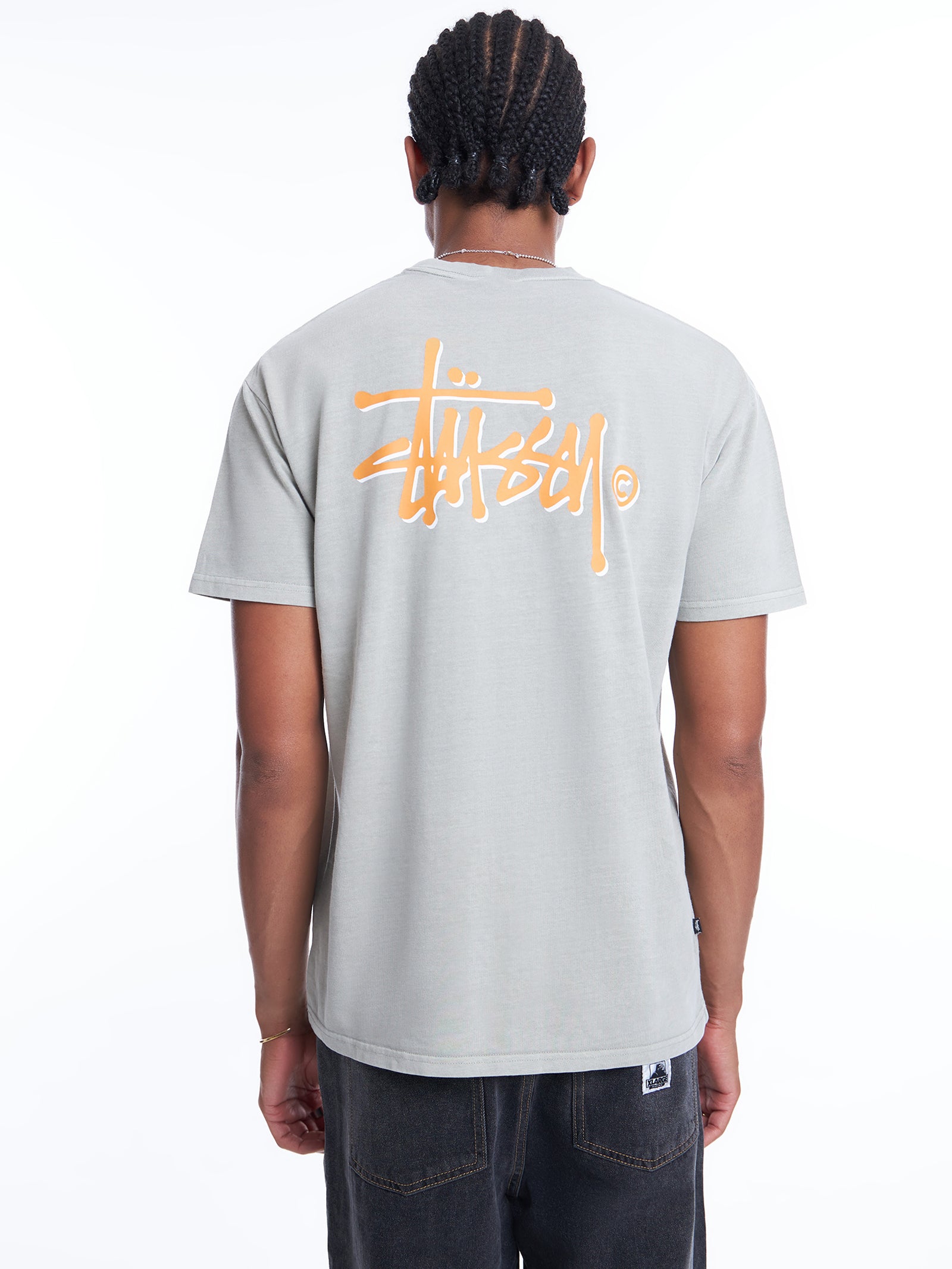 Pigment Heavyweight Shadow Graffitti T-Shirt in Stone