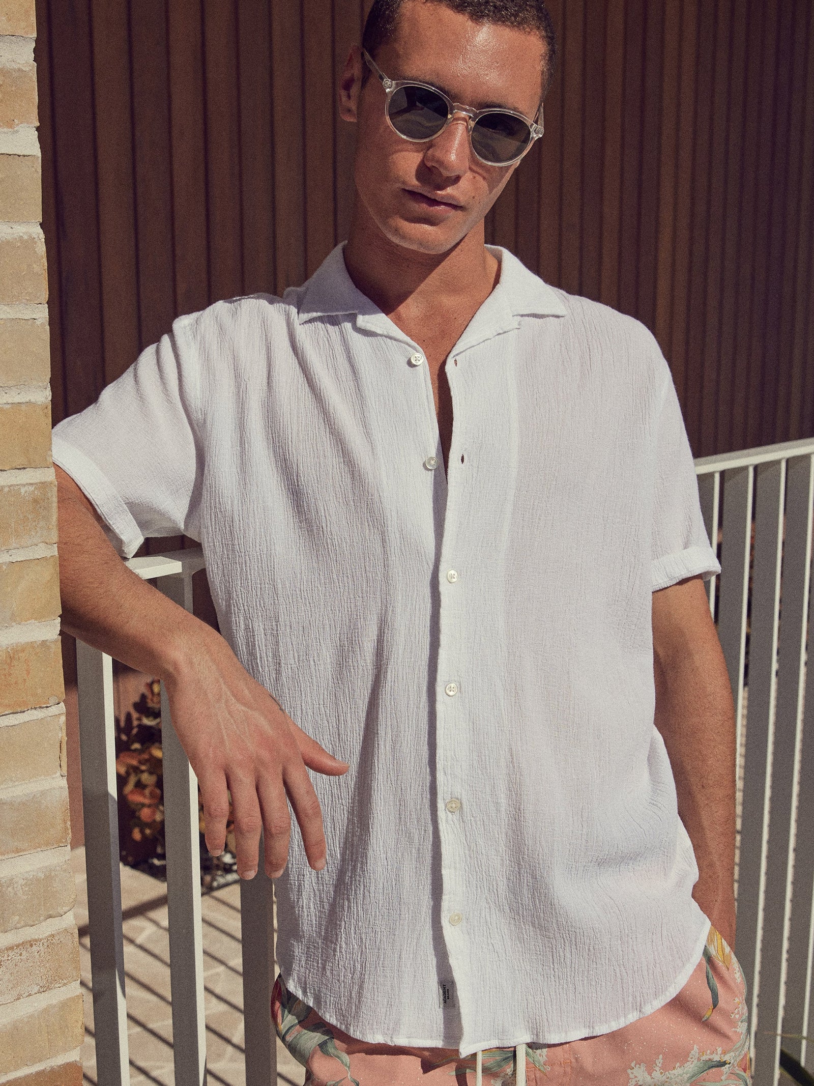 Bedford Short Sleeve Shirt in White