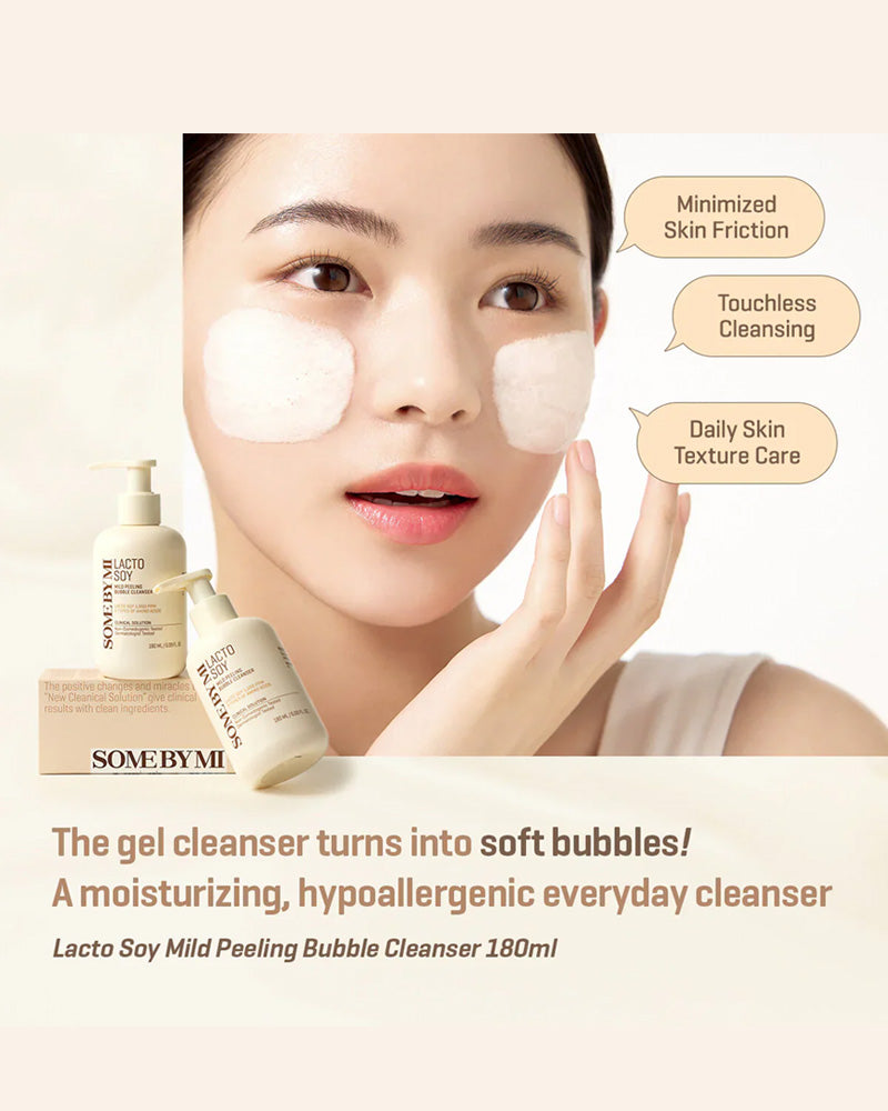 SOME BY MI Lacto Soy Mild Peeling Bubble Cleanser