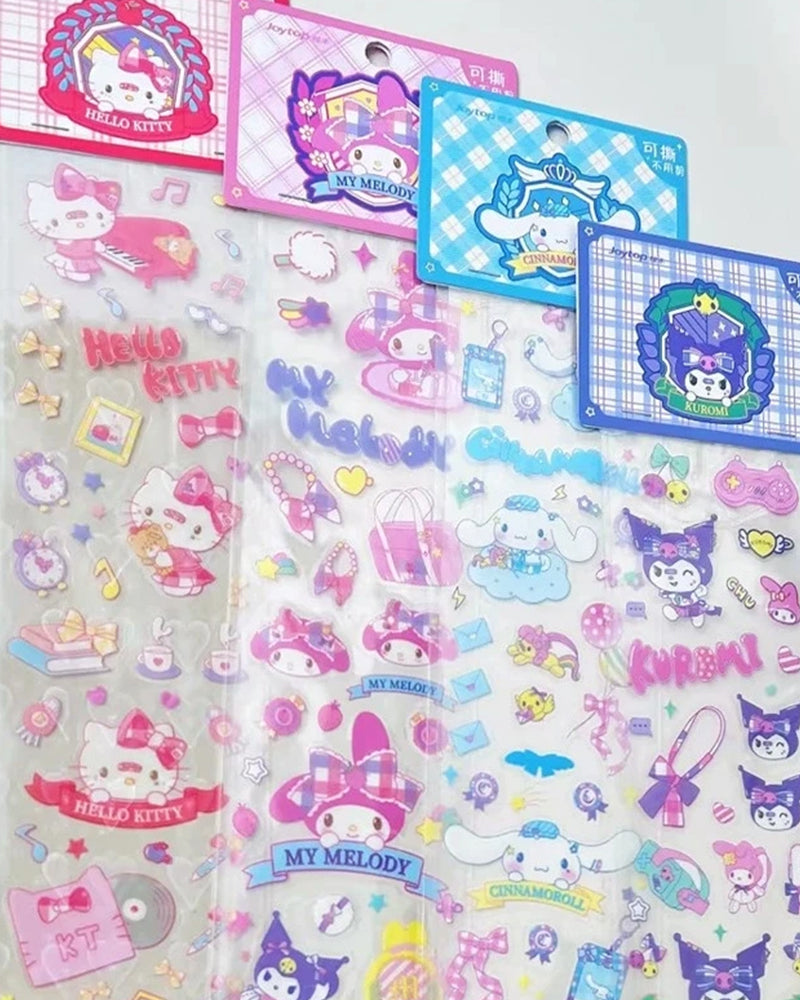 Sanrio Characters Glitter Sticker Sheet